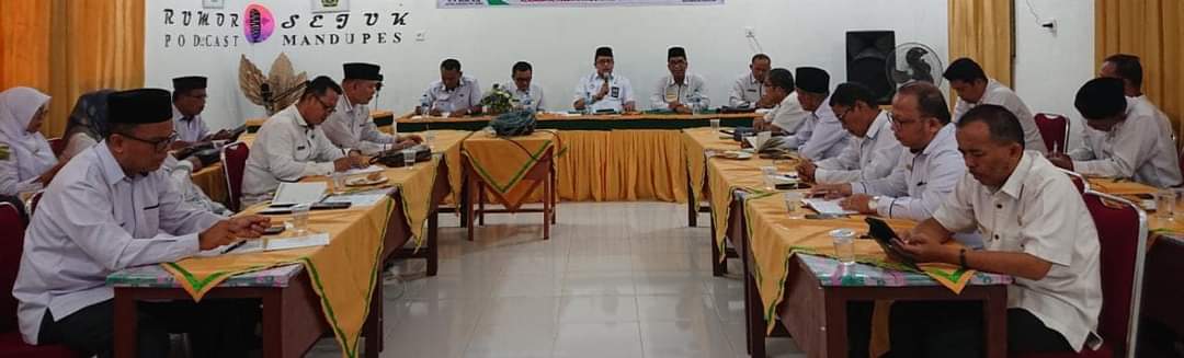 Kementerian  Agama Kabupaten Pesisir  Selatan Adakan Rapat Jelang  Kemah Karya Pramuka Madrasah (KKPM)
