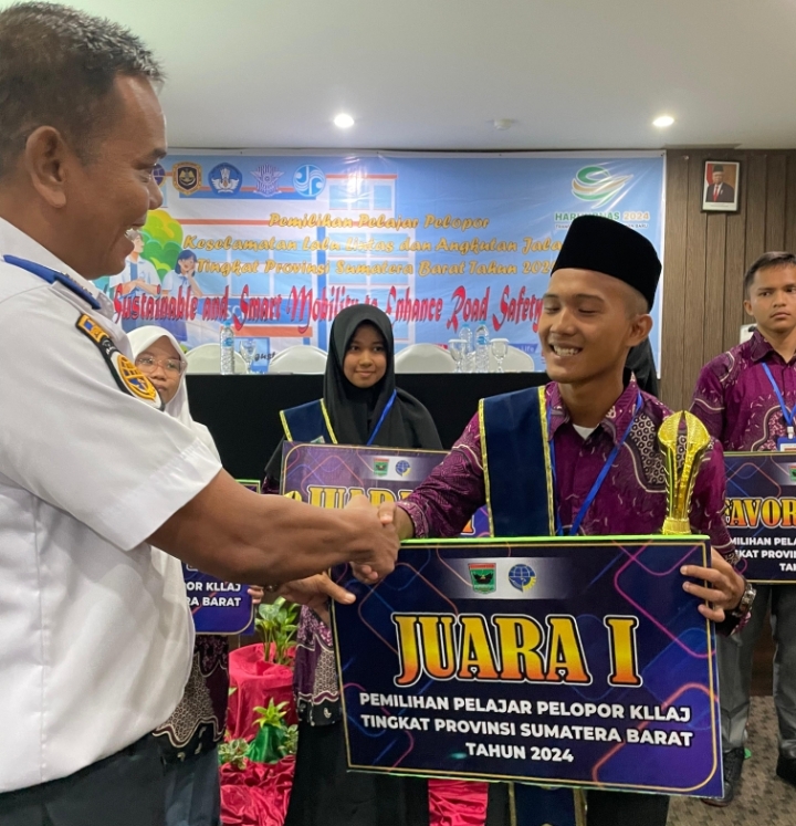 Hafizh, Siswa MAN 2 Pesisir Selatan Raih Juara 1 Pelajar Pelopor Keselamatan Lalu Lintas Tingkat Prov Sumbar